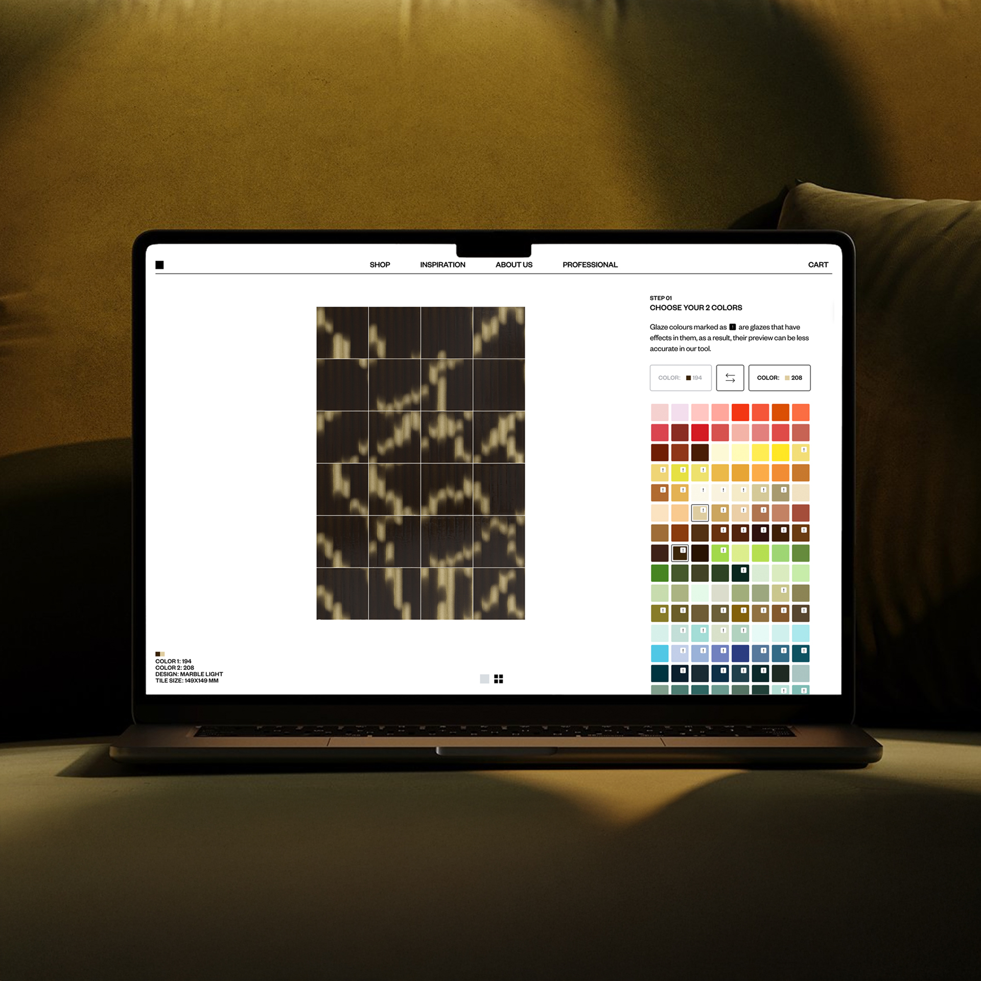 Palet Tile Configurator Tool